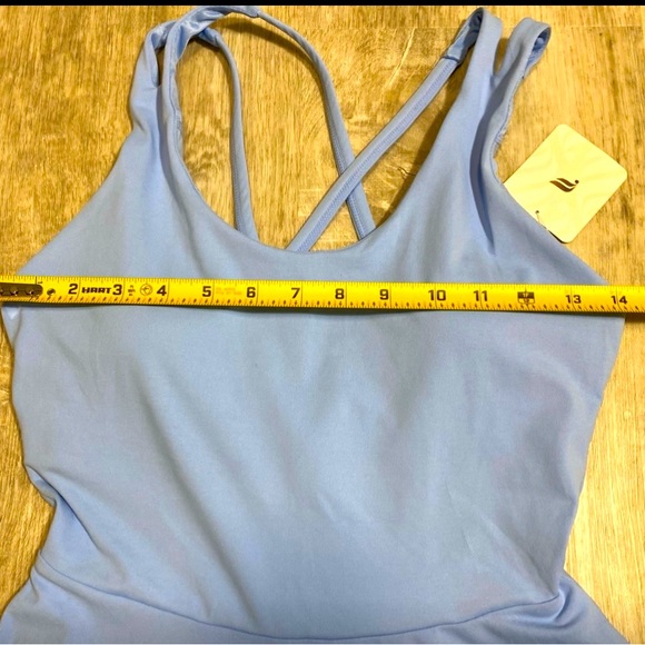 💫NWT Fabletics Women’s Boost Performance Sleevess Dress in Light Blue s - Picture 10 of 13